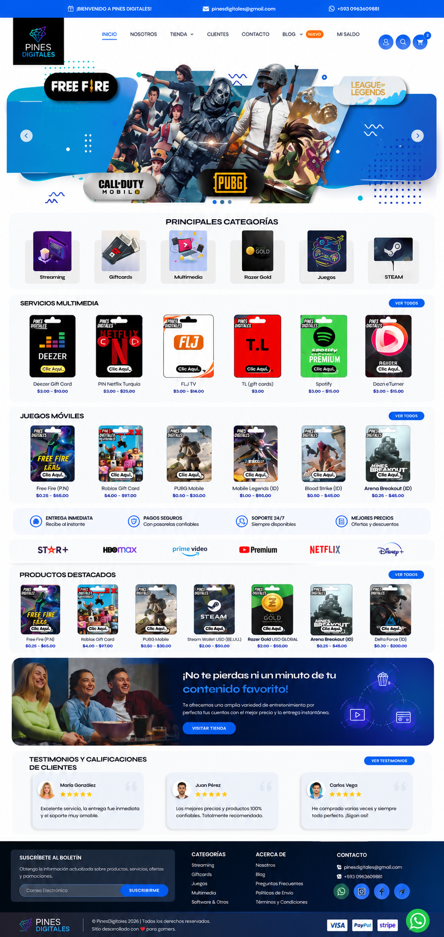 Tienda Online Multiservicio